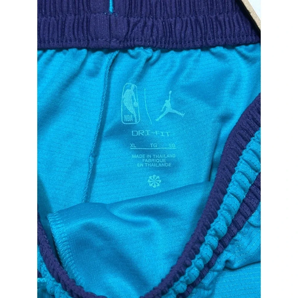 Nike Jordan Charlotte Hornets NBA Basketball Shorts Mens Teal (FB6459-415) Sz XL